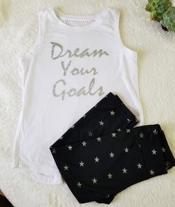 90 Degree Girls tank top and capri leggings